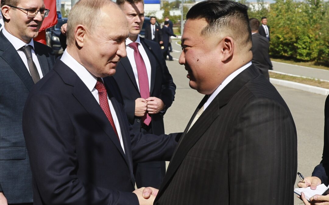 North Korean leader Kim Jong Un expressed “full & unconditional support” for Russia’s “just fight” against Ukraine & said Pyongyang will always stand with Moscow on the “anti-imperialist” front. Kim & Putin met at the Vostochny Cosmodrome.
